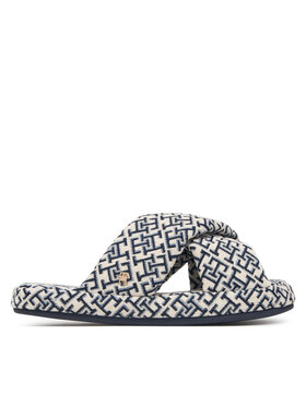 Tommy Hilfiger Bačkory Tommy Hilfiger Th Feminine House Shoes Monogram FW0FW09631 Krémová