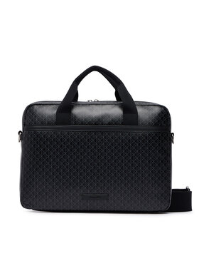Calvin Klein Geantă pentru laptop Calvin Klein Emblem Aop Coated Commuter/Lapto LV04D3625G Negru