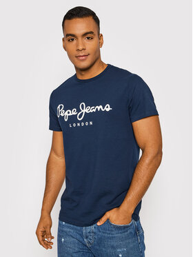 Pepe Jeans Pepe Jeans Футболка Original PM508210 Cиній Slim Fit