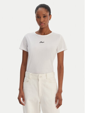 BOSS BOSS Camiseta Elove 50554696 Blanco Slim Fit