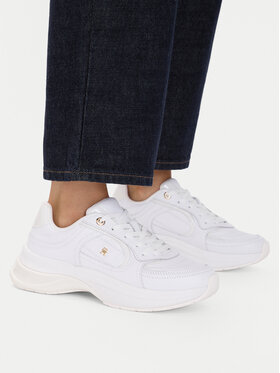 Tommy Hilfiger Tenisice Tommy Hilfiger Th Chic Runner Sneaker FW0FW09414 Bijela