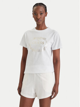 Guess Guess Футболка E6GI00 I3Z14 Білий Regular Fit