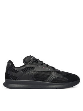 Tommy Hilfiger Sneakersy Tommy Hilfiger Lightweight Runner Monocolor FM0FM05928 Czarny