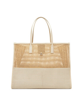 Tommy Hilfiger Soma Tommy Hilfiger Th City Summer Tote Woven AW0AW17640 Bēšs