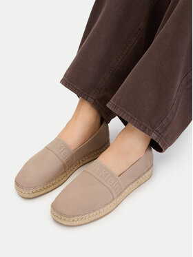 Calvin Klein Espadrile Calvin Klein Logo Webbing HW0HW02934 Bež