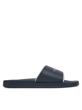 Calvin Klein Jeans Nazouváky Calvin Klein Jeans Slide Rubber Neoprene Monologo YM0YM00361 Tmavomodrá
