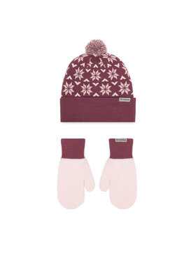Columbia Zestaw czapka i rękawiczki Columbia Snowflake 2180781 Różowy ciemny