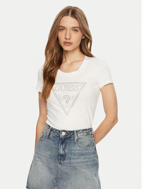 Guess Guess Футболка W5RI11 J1314 Білий Regular Fit