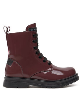 Tommy Hilfiger Členková obuv Tommy Hilfiger T4A5-33588-0775 M Bordová