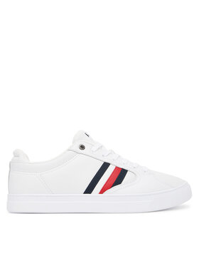 Tommy Hilfiger Sneakersy Tommy Hilfiger Icon Court Stripes FM0FM05628 Bílá