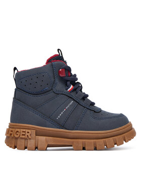 Tommy Hilfiger Šnurovacia obuv Tommy Hilfiger T1X5-34127-1696800 Tmavomodrá