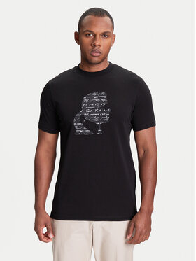 KARL LAGERFELD KARL LAGERFELD Póló 755042 553235 Fekete Regular Fit