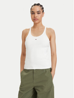 Tommy Jeans Tommy Jeans Top Racerback DW0DW22264 Blanco Slim Fit