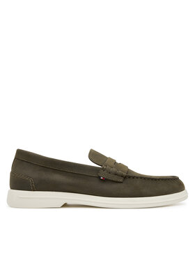 Tommy Hilfiger Mokasíny Tommy Hilfiger Nubuck P Loafer FM0FM05350 Kaki