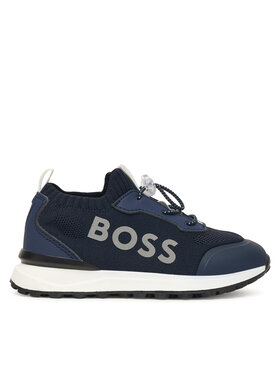 BOSS Sneakersy BOSS J52583 S Tmavomodrá