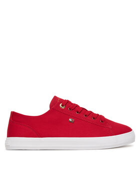 Tommy Hilfiger Tenisice Tommy Hilfiger Th Foxing Sneaker Canvas FW0FW09170 Crvena