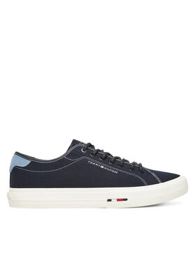 Tommy Hilfiger Tenisky Tommy Hilfiger Hi Vulc Street Canvas FM0FM05515 Tmavomodrá