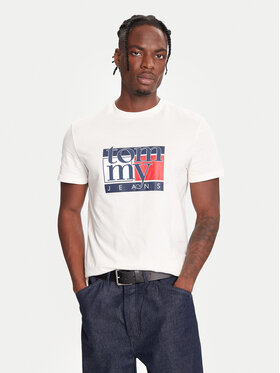 Tommy Jeans Tommy Jeans Camiseta DM0DM21977 Blanco Regular Fit