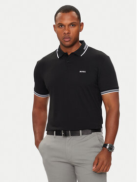 BOSS Boss Поло Paul 50506193 Чорний Slim Fit