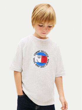 Tommy Hilfiger Tommy Hilfiger Camiseta Smiley Flag KB0KB10269 Gris Regular Fit