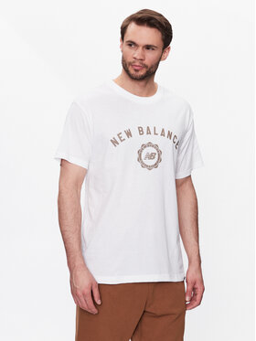 New Balance New Balance T-Shirt Sport Seasonal Graphic MT31904 Λευκό Relaxed Fit