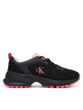 Calvin Klein Tenisice Calvin Klein Hike Runner Lace Up Su Mesh Wmn HW0HW03440 Crna