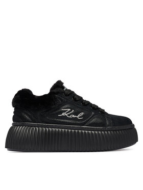 KARL LAGERFELD Sneakersy KARL LAGERFELD Kreeper Lo KL42312L Czarny