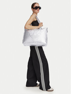 adidas Handtasche adidas Shopper Metallic Pu Bag KR1566 Silberfarben