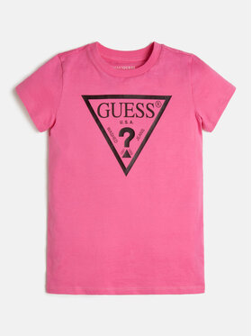 Guess Guess Marškinėliai J73I56 K8HM0 Rožinė Regular Fit