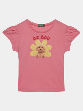 United Colors Of Benetton United Colors Of Benetton Футболка 3I1XG10DR Рожевий Regular Fit
