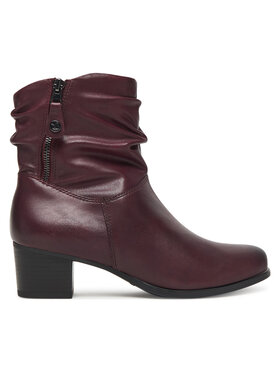 Caprice Členková obuv Caprice 9-25348-41 Bordová