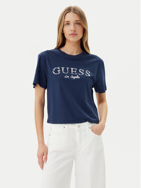 Guess Guess Футболка V5GI09 K9RM1 Cиній Regular Fit