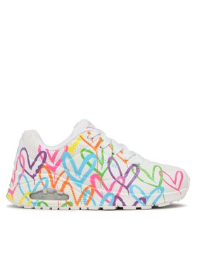 Skechers Sneakersy Skechers Uno Highlight Love 177981/WMLT Biela