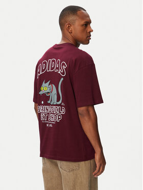 adidas adidas Camiseta Snowball Graphic LG5065 Guinda/burdeos Oversize