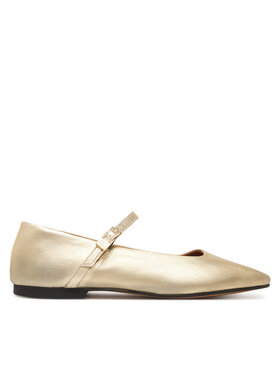 Tommy Hilfiger Балеринки Tommy Hilfiger Hilfiger Gold Ballerinas FW0FW09320 Златист