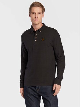 Brave Soul Brave Soul Поло MLT-412WASHINGTN Чорний Slim Fit