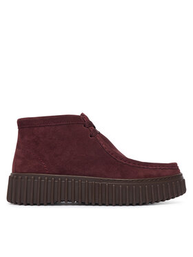 Clarks Черевики Clarks Torhill Moss 26329426 Бордовий