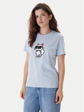KARL LAGERFELD KARL LAGERFELD Camiseta A1W17128 Celeste Regular Fit