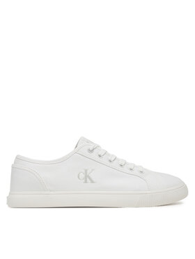Calvin Klein Jeans Sneakers aus Stoff Calvin Klein Jeans Ess Vulc Low Mg Canvas YM0YM01209 Weiß