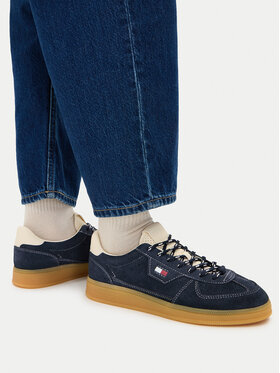 Tommy Jeans Laisvalaikio batai Tommy Jeans Mu The Greenwich Edge Suede EN0EN03050 Tamsiai mėlyna