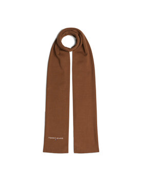 Tommy Hilfiger Šál Tommy Hilfiger Linear Logo AM0AM12649 Hnedá