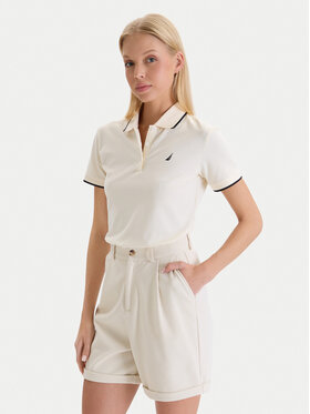 Nautica Nautica Polo W126-NALPO-1008-02X Écru Regular Fit