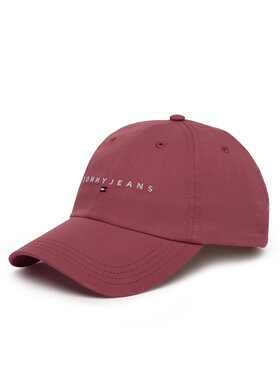 Tommy Jeans Kapa s šiltom Tommy Jeans Tjw Linear Logo 6 Panel Cap AW0AW16868 Rdeča