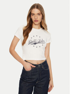 Guess Jeans Guess Jeans Футболка W5RI59 J1314 Білий Regular Fit