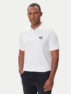 KARL LAGERFELD KARL LAGERFELD Polo marškinėliai 745710 500224 Balta Regular Fit