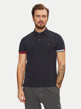 Tommy Hilfiger Tommy Hilfiger Polo Flag Cuff MW0MW37518 Tamnoplava Slim Fit