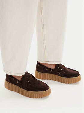 Clarks Туфлі Clarks Torhill Boat 26186647 Коричневий