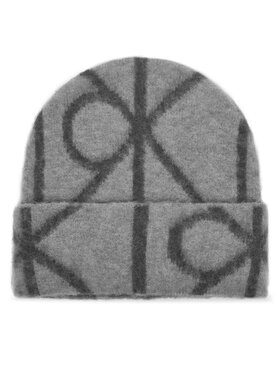 Calvin Klein Cepure Calvin Klein Emblem Aop Brushed LV04D8071G Pelēks