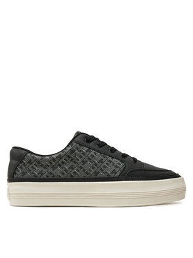 Tommy Hilfiger Sneakers Tommy Hilfiger Vulc Leather Sneaker Monogram FW0FW08331 Nero