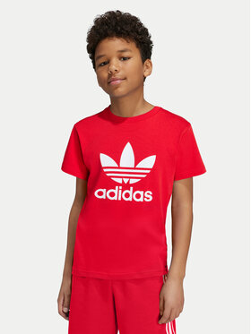 adidas adidas T-Shirt adicolor Trefoil IY7423 Rot Regular Fit